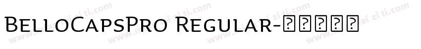 BelloCapsPro Regular字体转换